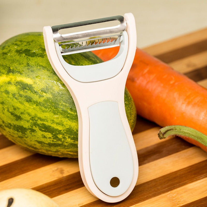 A Versatile 2-In-1 Paring Knife Designed for Peeling Melons And Fruits, Featuring a Dual-Piece Set That Includes a Fruit Knife And a Peeler
