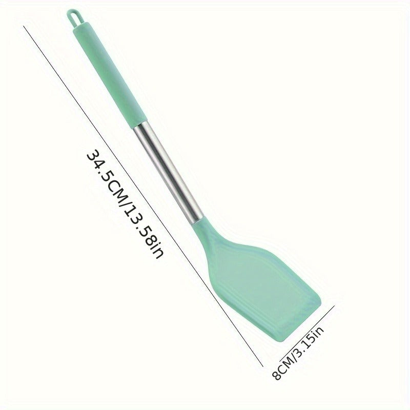 1pc Kitchen Tool Spatula Handle Cooking Spatula Heat-Resistant Flat Bottomed Pan Non-Stick Pan Special Stir-Fry Spatula