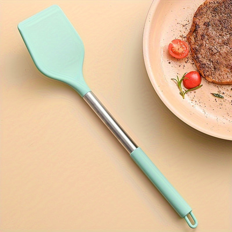 1pc Kitchen Tool Spatula Handle Cooking Spatula Heat-Resistant Flat Bottomed Pan Non-Stick Pan Special Stir-Fry Spatula