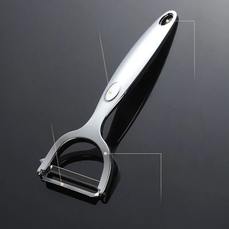 2pcs German Stainless Steel Paring Knife Kitchen Special Potato Peeling Artifact Household Multifunctional Fruit Peeling Peeler