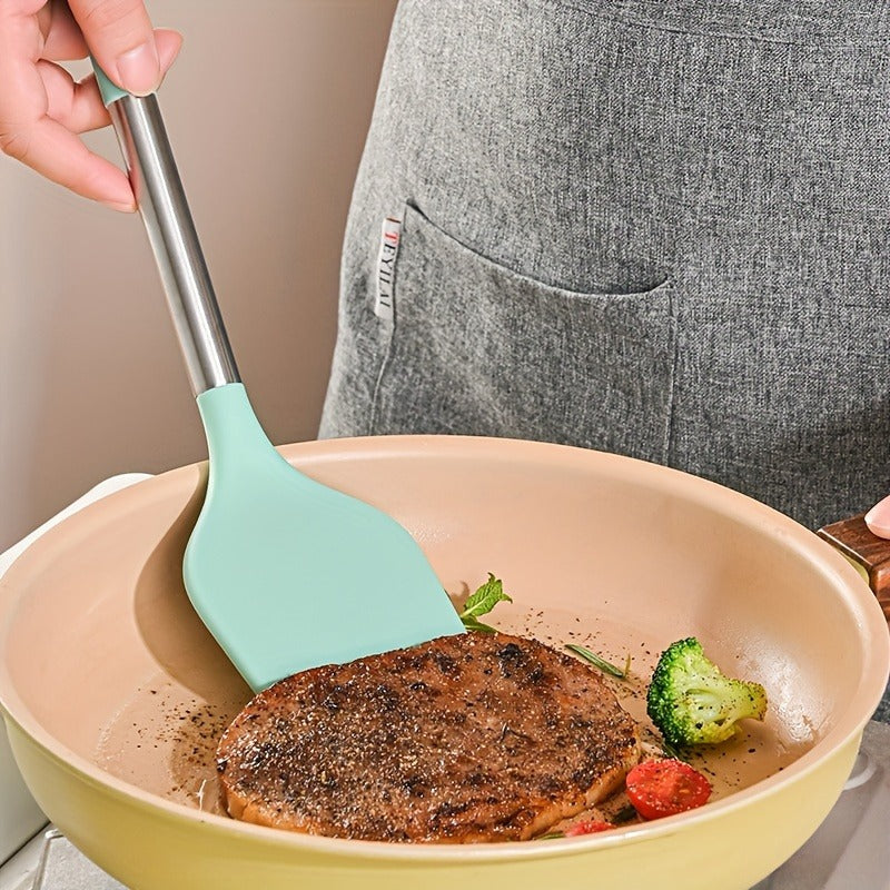 1pc Kitchen Tool Spatula Handle Cooking Spatula Heat-Resistant Flat Bottomed Pan Non-Stick Pan Special Stir-Fry Spatula