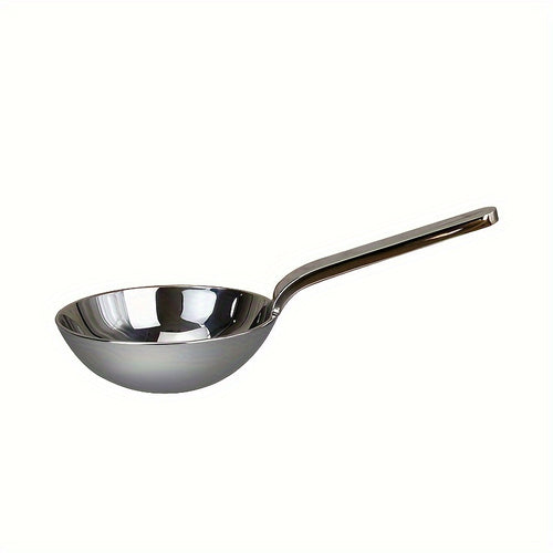 1pc Large Korean-Style Serving Spoon - Heavy-Duty Stainless Steel Soup & Main Dish Utensil with Rust-Resistant Round Handle, Wide Bowl for, Restaurants, Buffets, Catering - Durable Kitchen Spoons for Soup, Salad, Desserts, Easy-Clean