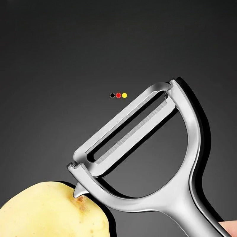 2pcs German Stainless Steel Paring Knife Kitchen Special Potato Peeling Artifact Household Multifunctional Fruit Peeling Peeler