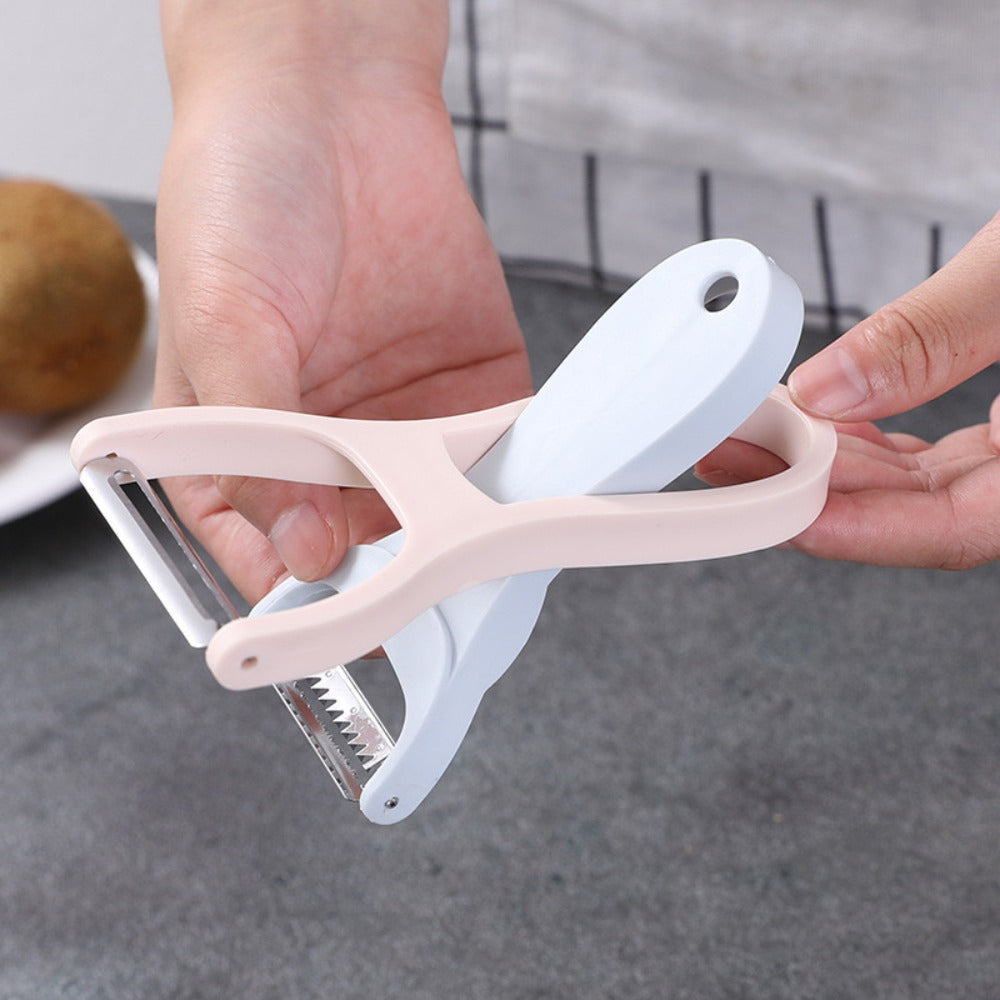 Multifunctional Two-in-one Paring Knife, Kitchen Peeler, Potato, Melon and Fruit Peeler, Scraper, Wire Planer