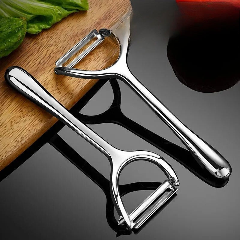 2pcs German Stainless Steel Paring Knife Kitchen Special Potato Peeling Artifact Household Multifunctional Fruit Peeling Peeler
