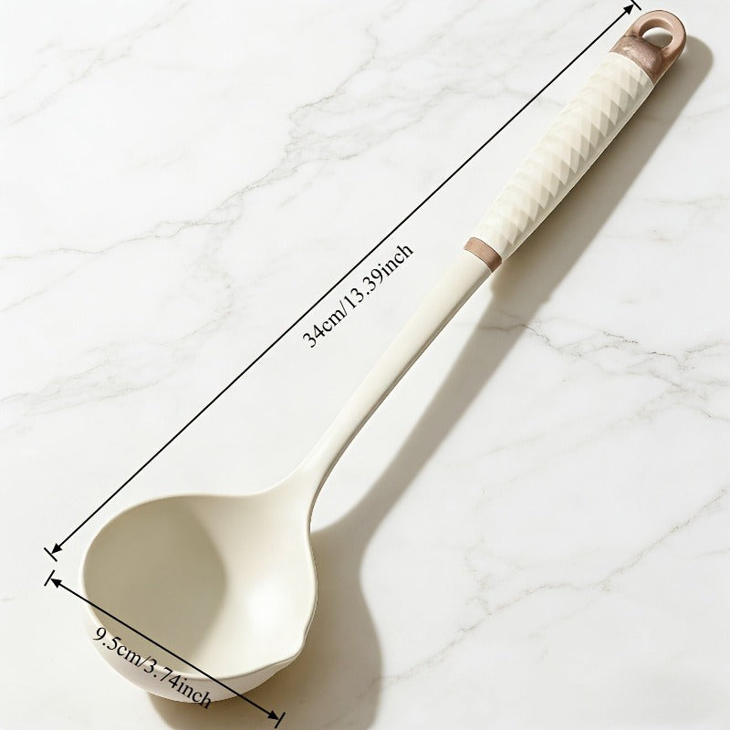 2pcs Multi Functional Cooking Spoon Comfortable Grip Design Suitable for Soup Porridge Stirring And Daily Cooking Practical Kitchen Utensils Versatile Cooking Tool Ideal for Home Kitchen Restaurant And Daily Meal Preparation