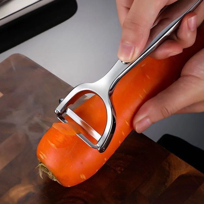 2pcs German Stainless Steel Paring Knife Kitchen Special Potato Peeling Artifact Household Multifunctional Fruit Peeling Peeler