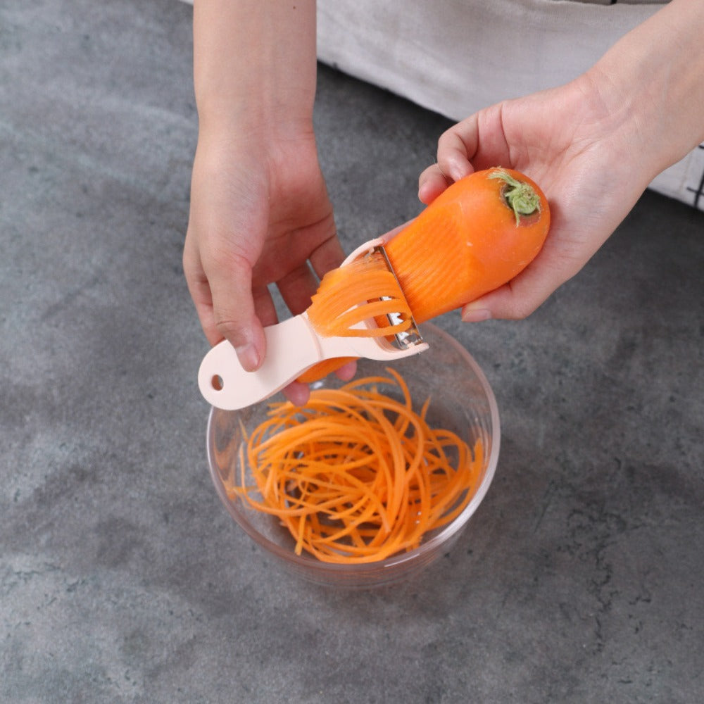 Multifunctional Two-in-one Paring Knife, Kitchen Peeler, Potato, Melon and Fruit Peeler, Scraper, Wire Planer