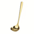 1pc of Thickened Stainless Steel Large Spoons And Slotted Spoons, Creative Western Dining Utensils, Deep Soup Spoons, Ramen Spoons, Hot Pot Spoons, Kitchen, Restaurant, Hotel