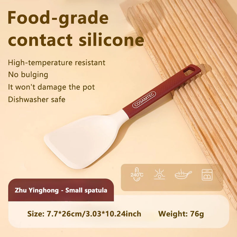 3pcs Silicone Small Spatula, High Heat Resistant Non-Stick Safe Odorless, Home Cooking for Non-Stick Pans, Multi-Function Practical Kitchen Utensil